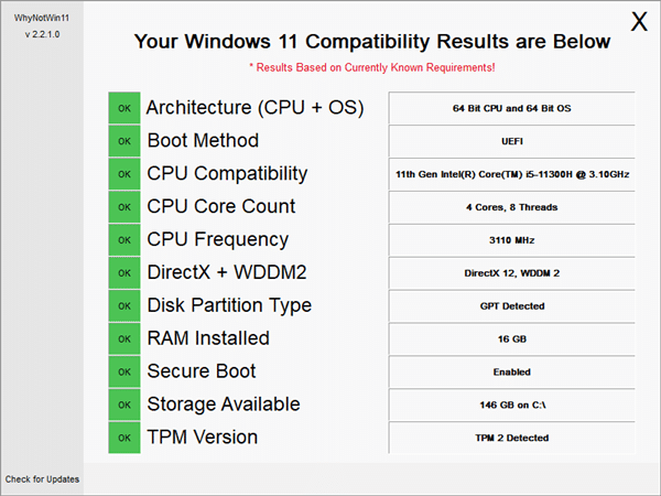 图片[1]-WhynotWin11 v2.7.0.0 第三方Win11硬件升级要求检测-荔枝资源