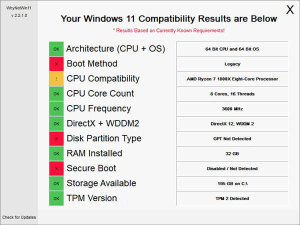 图片[2]-WhynotWin11 v2.7.0.0 第三方Win11硬件升级要求检测-荔枝资源