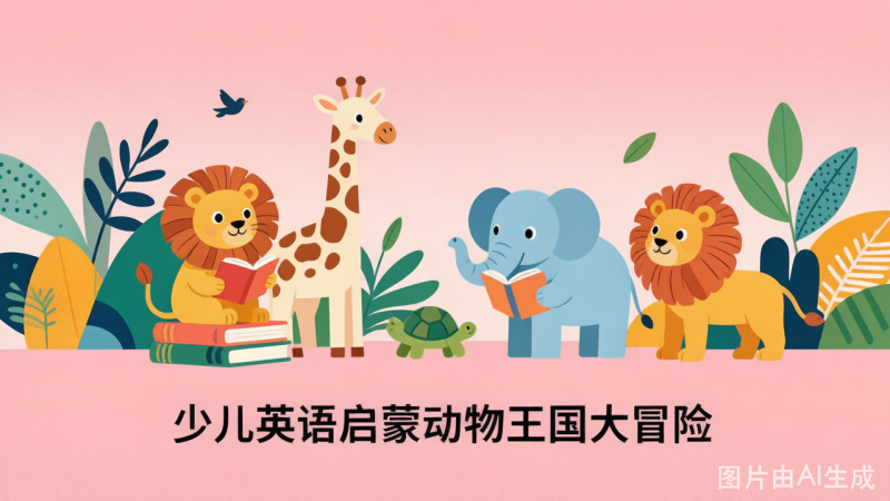 少儿英语启蒙动物王国大冒险-荔枝资源 - 精品软件下载站