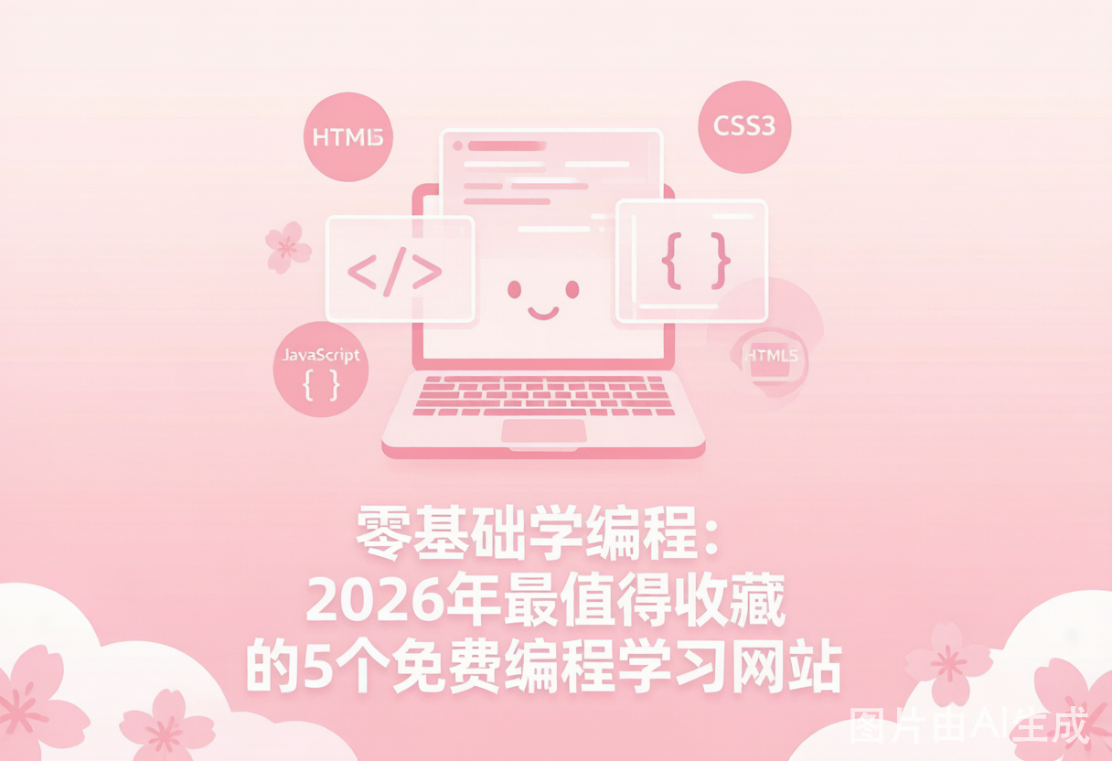 零基础学编程：2026年最值得收藏的5个免费编程学习网站-荔枝资源 - 精品软件下载站