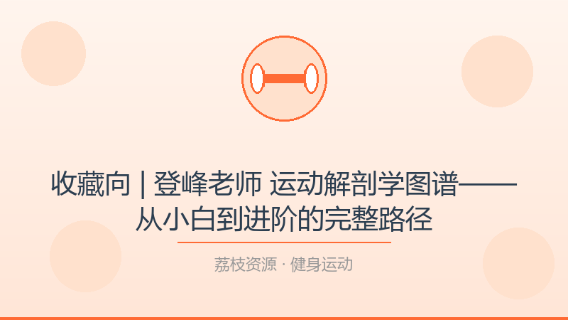 收藏向 | 登峰老师 运动解剖学图谱——从小白到进阶的完整路径-荔枝资源 - 精品软件下载站
