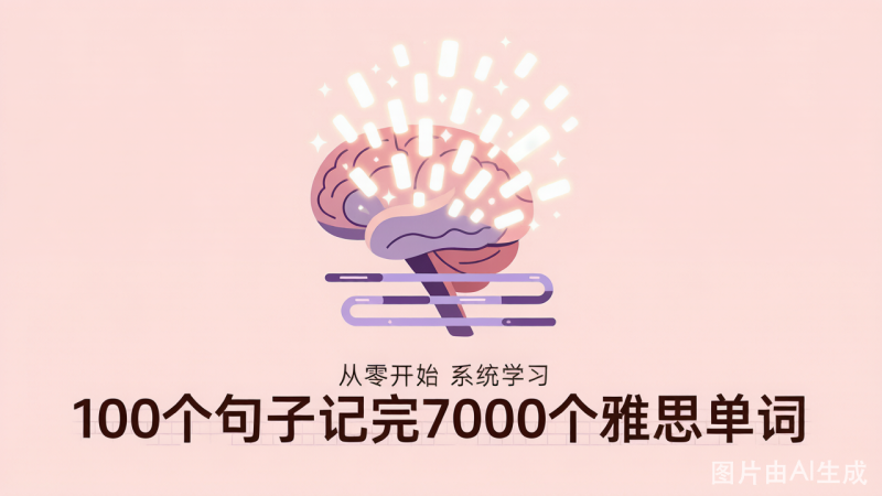 100个句子记完7000个雅思单词 下载与使用指南-荔枝资源 - 精品软件下载站