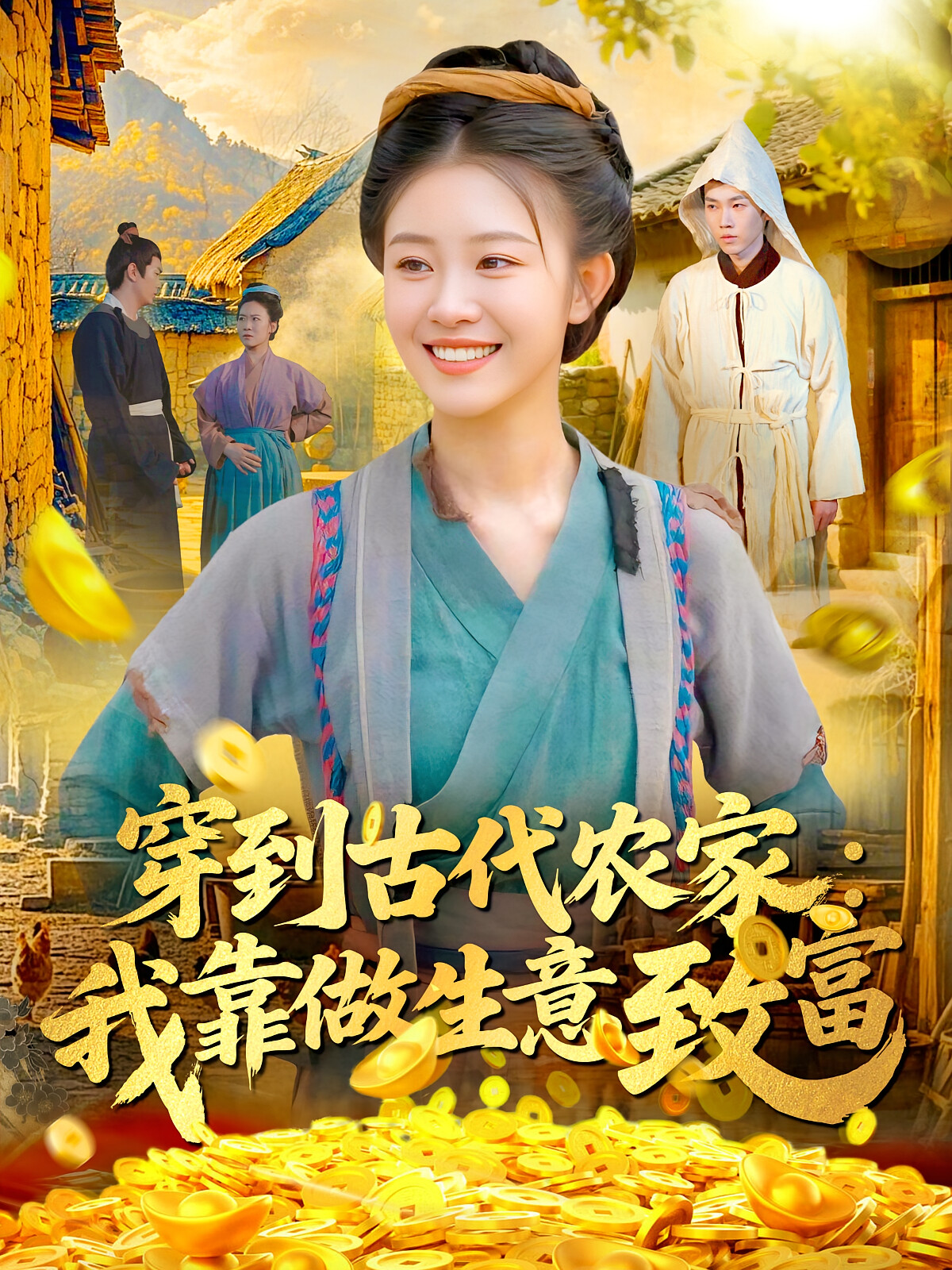 穿到古代当首富 短剧封面