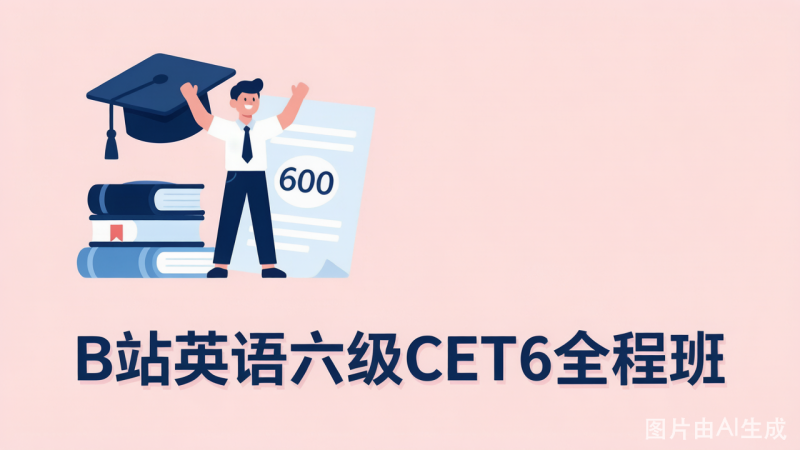 B站英语六级CET6全程班 内容概览-荔枝资源 - 精品软件下载站