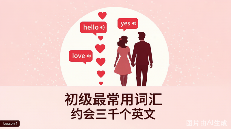 初级最常用词汇，纠正发音，练听力，背单词 – 约会三千个英文-荔枝资源 - 精品软件下载站