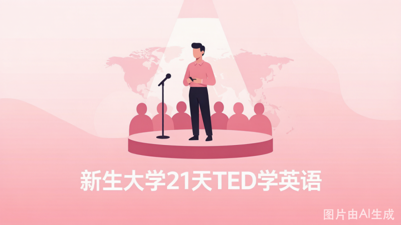 新生大学21天TED学英语：用世界级演讲深度训练听说读写全能力-荔枝资源 - 精品软件下载站