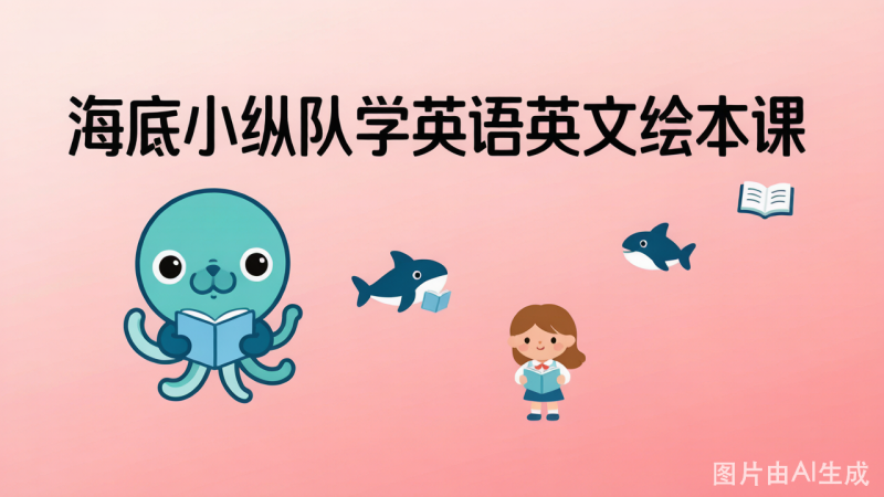 海底小纵队学英语英文绘本课 学习资料-荔枝资源 - 精品软件下载站