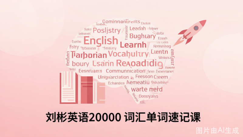 刘彬英语20000词汇单词速记课才是打开语言学习的正确方式-荔枝资源 - 精品软件下载站
