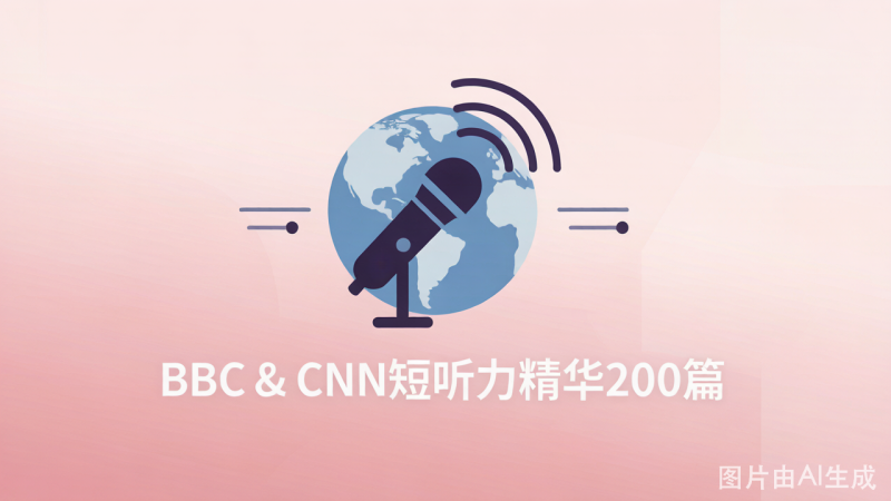 BBC & CNN短听力精华200篇：每天精听一篇国际新闻-荔枝资源 - 精品软件下载站