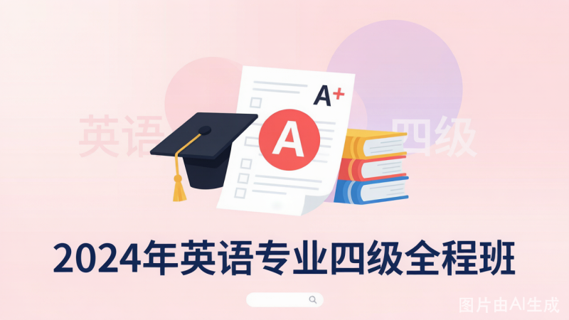 2024年英语专业四级全程班 下载与使用指南-荔枝资源 - 精品软件下载站